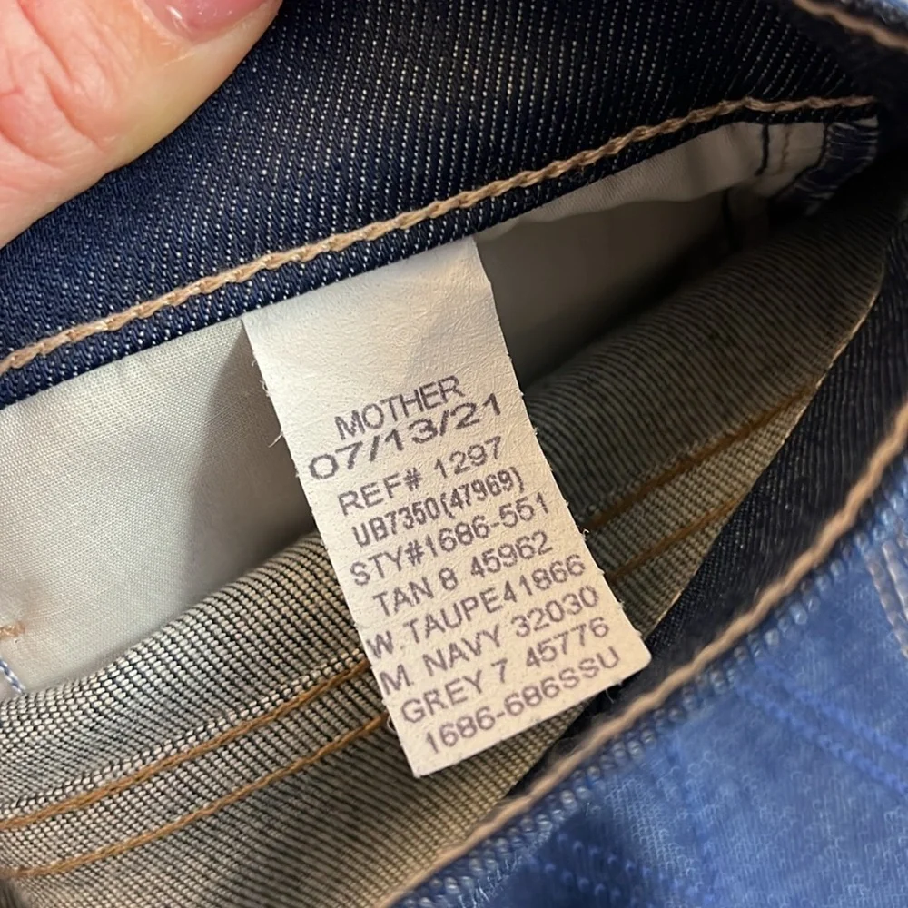 RARE Sample Piece Mother Rigid Dark Wash‎ Straight Leg Jeans- 4